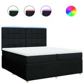 lozko-kontynentalne-z-materacem-czarne-tkanina-200x200-cm
