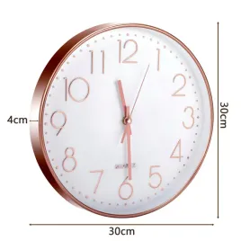 zegar-scienny-30cm-nowoczesny-rozowe-zloto-cichy