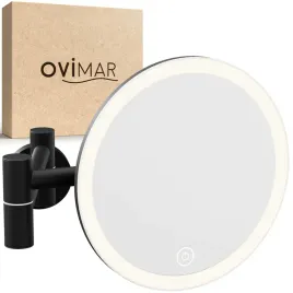 ovimar-lusterko-kosmetyczne-led-5x-powiekszenie-czarny