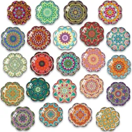 morcart-magnesy-mandala-kwiaty-do-lodowki-tablicy-30-sztuk