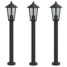 lampy-ogrodowe-na-slupku-3-szt-czarne-80-cm-stal-nierdzewna