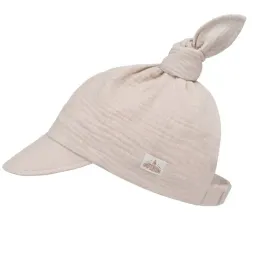 chustka-z-daszkiem-muslinowa-na-gumce-taupe-m