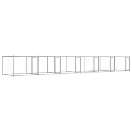 klatka-dla-psa-z-drzwiami-szara-12x2x15-m-stal