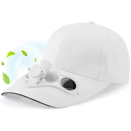 czapka-z-daszkiem-z-wiatraczkiem-solarnym-chlodzaca-zasilana-sloncem