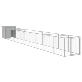 buda-dla-psa-z-wybiegiem-jasnoszara-110x1017x110-cm-stal