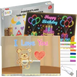 podswietlana-tablica-led-30x20-cm-do-rysowania-pisania-zasilanie-usb-pisaki
