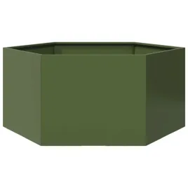 donica-ogrodowa-oliwkowa-szesciokatna-104x90x45-cm-stalowa