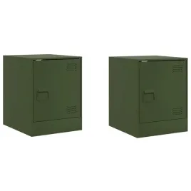 szafki-nocne-2-szt-oliwkowa-zielen-345x39x44-cm-stal