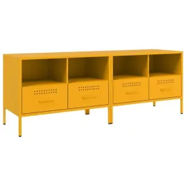szafki-pod-telewizor-2-szt-musztardowe-68x39x505-cm-stal
