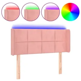 zaglowek-do-lozka-z-led-rozowy-83x16x78-88-cm-aksamit