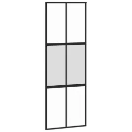 drzwi-przesuwne-czarne-76x205-cm-szklo-hartowane-aluminium