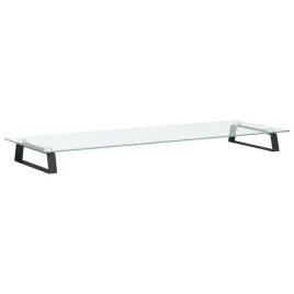 podstawka-pod-monitor-czarna-100x35x8cm-szklo-hartowane-metal