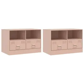szafki-pod-telewizor-2-szt-rozowe-67x39x44-cm-stalowe