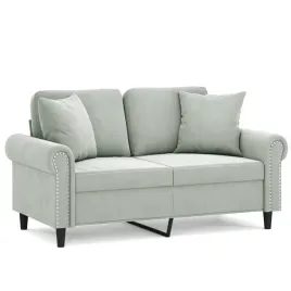 2-osobowa-sofa-z-poduszkami-jasnoszara-120-cm-aksamit