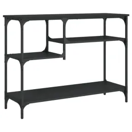 stolik-konsolowy-z-polkami-czarny-100x35x75-cm