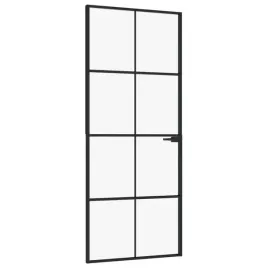 drzwi-wewnetrzne-czarne-83x2015-cm-szklo-i-aluminium