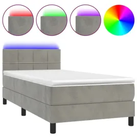 lozko-kontynentalne-z-materacem-i-led-szare-90x190-cm-aksamit