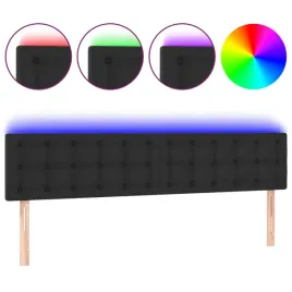 zaglowek-do-lozka-z-led-czarny-200x5x78-88-cm-sztuczna-skora