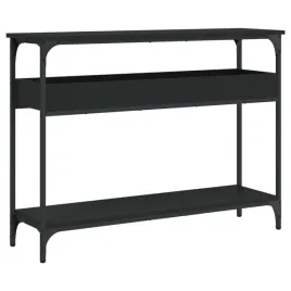 stolik-konsolowy-z-polka-czarny-100x29x75-cm
