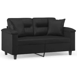 2-osobowa-sofa-z-poduszkami-czarna-120-cm-sztuczna-skora