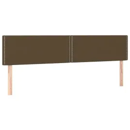 zaglowki-do-lozka-2-szt-ciemnobrazowy-100x5x78-88cm-tkanina
