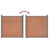 panel-ogrodzeniowy-brazowy-699x186-cm-wpc-marka-vidaxl