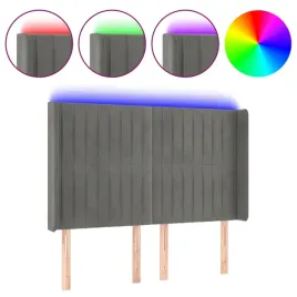 zaglowek-do-lozka-z-led-jasnoszary-147x16x118-128-cm-aksamit