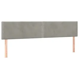 zaglowki-do-lozka-2-szt-jasnoszary-100x5x78-88cm-aksamitny