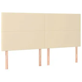 zaglowki-do-lozka-4-szt-kremowe-100x5x78-88-cm-tkanina