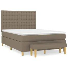 lozko-kontynentalne-z-materacem-taupe-tkanina-140x190-cm