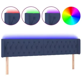 zaglowek-do-lozka-z-led-niebieski-203x16x78-88-cm-tkanina