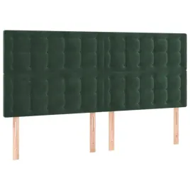 zaglowki-do-lozka-4-szt-ciemnozielony-80x5x78-88cm-aksamit