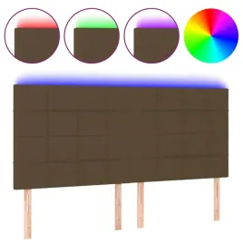 zaglowek-do-lozka-z-led-ciemnobrazowy-200x5x118-128-cm-tkanina