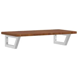 polka-scienna-pod-umywalke-stal-i-lite-drewno-debowe
