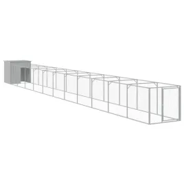 buda-dla-psa-z-wybiegiem-jasnoszara-110x1221x110-cm-stal