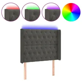 zaglowek-do-lozka-z-led-ciemnoszary-103x16x118-128cm-aksamit