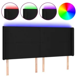 zaglowek-do-lozka-z-led-czarny-203x16x118-128-cm-tkanina