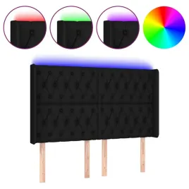zaglowek-do-lozka-z-led-czarny-163x16x118-128-cm-tkanina