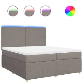 lozko-kontynentalne-z-materacem-taupe-tkanina-200x200-cm