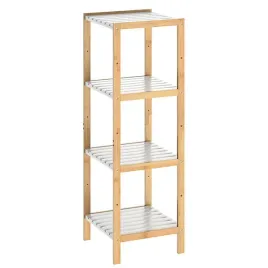 szafka-lazienka-przedpokoj-bambusowa-4-polki-biala