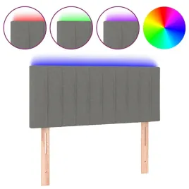 zaglowek-do-lozka-z-led-ciemnoszary-100x5x78-88-cm-tkanina