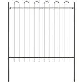 ogrodzenie-ogrodowe-szary-1-7-x-1-5-m-stal-malowana-proszkowo