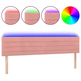 zaglowek-do-lozka-z-led-rozowy-180x5x78-88-cm-aksamit