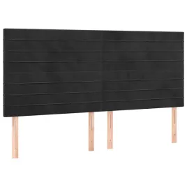 zaglowki-do-lozka-4-szt-czarny-100x5x78-88-cm-aksamitny