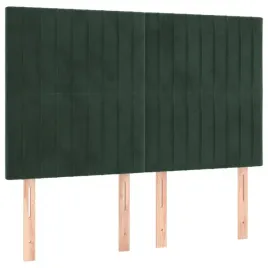 zaglowki-do-lozka-4-szt-ciemnozielone-72x5x78-88-cm-aksamit