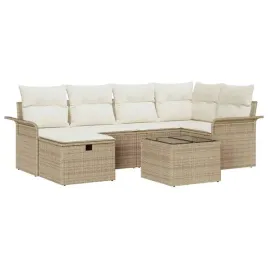 zestaw-sof-na-ogrod-z-poduszka-7-pcs-bezowy-polirattan