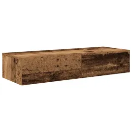 polka-scienna-z-szufladami-stare-drewno-100x36x19-cm