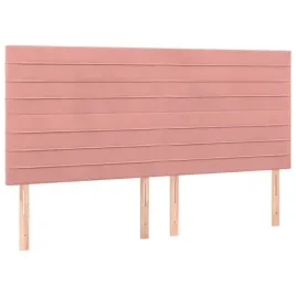 zaglowki-do-lozka-4-szt-rozowy-100x5x78-88-cm-aksamitny