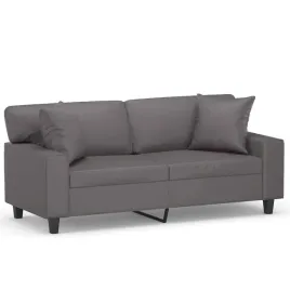 2-osobowa-sofa-z-poduszkami-szara-140-cm-sztuczna-skora