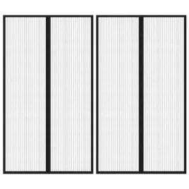 moskitiera-na-drzwi-2-szt-z-magnesami-czarna-200x80-cm
